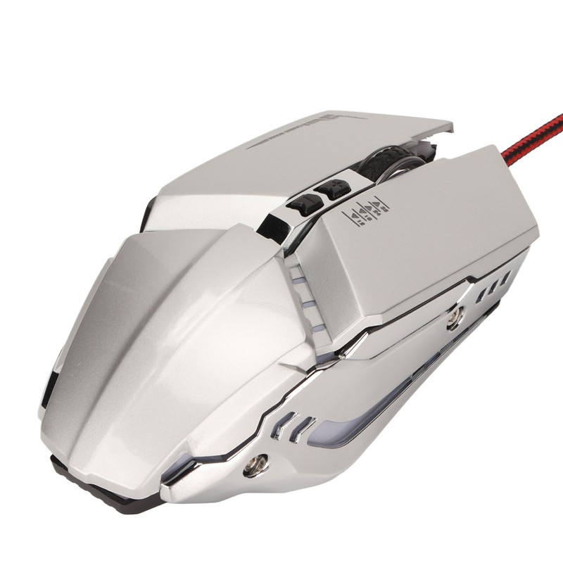 Gaming Mouse Ergonomic Design 4 DPI Adjustable Breathing RBG Backlit