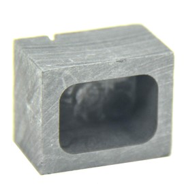 グラファイトインゴッド型、メルティングキャスティング型、シルバーインゴット、ゴールドシルバーアルミニウム銅真鍮亜鉛プラムと合金メタル用 (24x19.5x15mm-40gゴールド、19gシルバー)