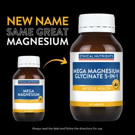 Ethical Nutrients Mega Magnesium Glycinate 5-in-1 120 Tablets