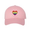 Prfcto Lifestyle Pride Heart Dad Hat - Pink Baseball Hat