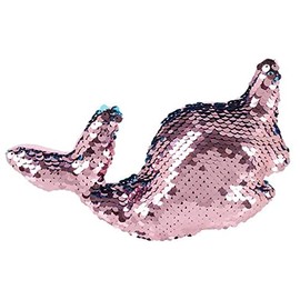 Flip Sequin Mini Animals, Toys for Boys & Girls, Color Changing Fabric, Bulk Birthday Party Favors for Kids, School Treasure Box Prizes for Classroom, Stocking Stuffers (4 Inch Narwhal)