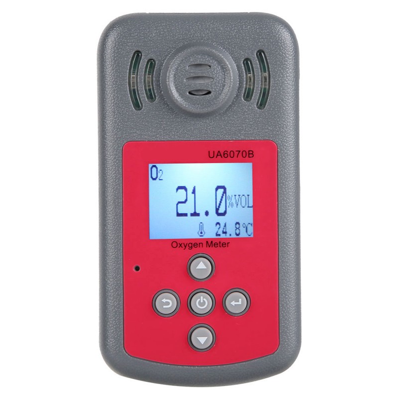 UA6070B High Precision Portable Digital Handheld Oxygen Alarm Detector Tester