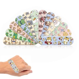 YanBous Pack of 120 Plasters - Waterproof and Breathable, Hypoallergenic, Latex-Free - Various Cute Cartoon Designs, Breathable Bandages Protect Scratches and Cuts