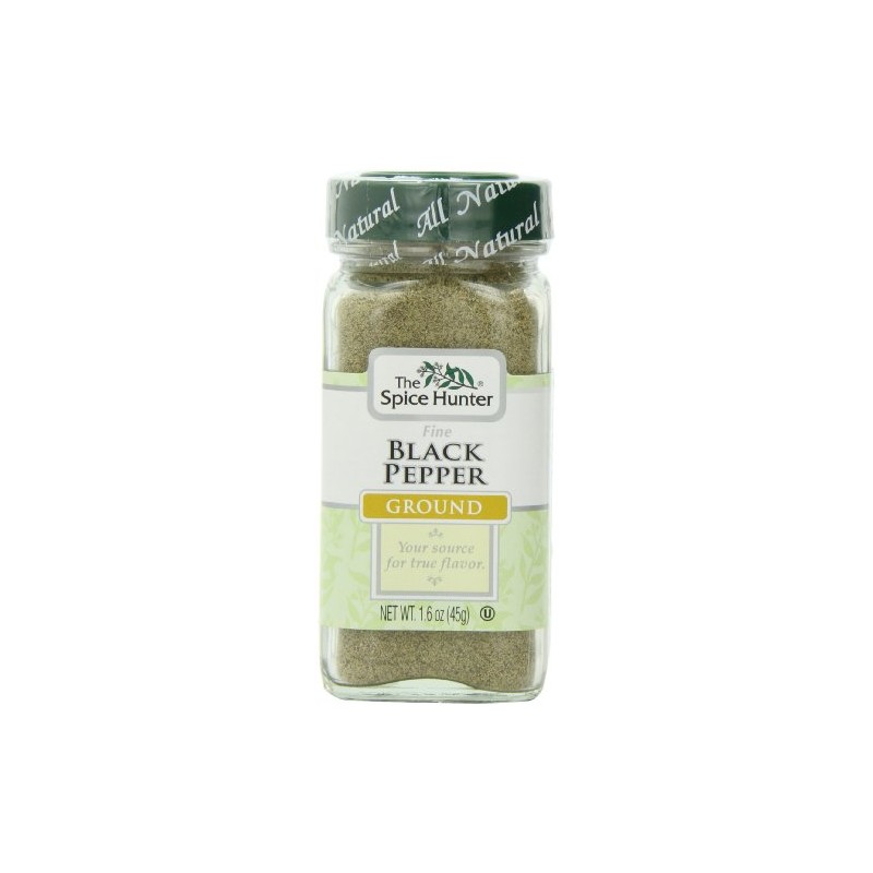 Spice Hunter The Pepper Black Fine Ground 1.6oz, Pepper Black