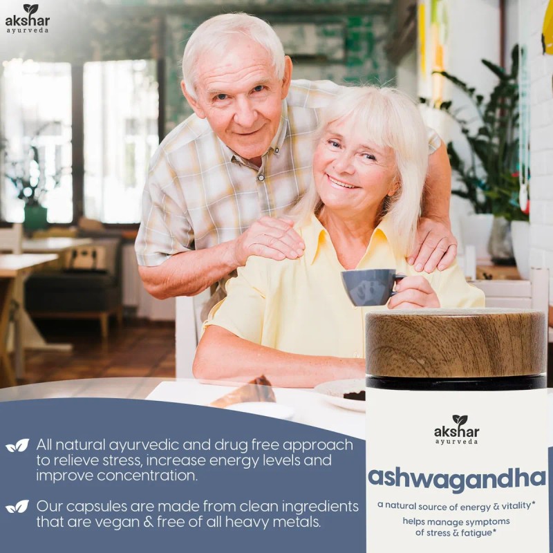 Akshar Ayurveda Cápsulas De Ashwagandha 60 Unidades