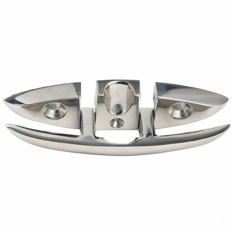 Amarine Made 4PCS 6 Inch Marine Boat Dock Mooring Cleat