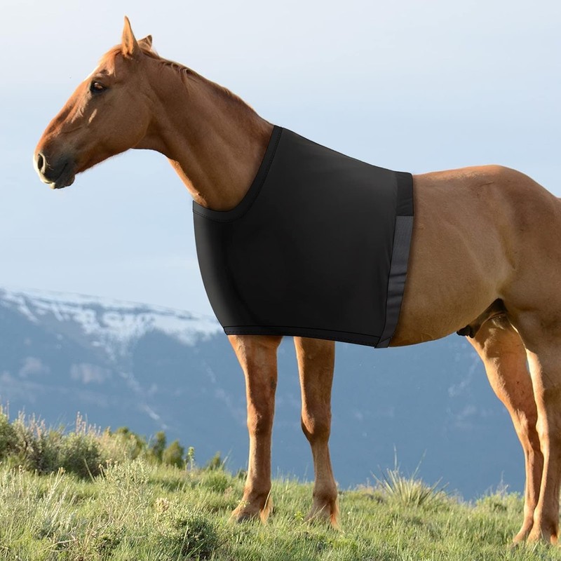 Zerodis Horse Shoulder Protection, Ponytail Shoulder Protection, Breathable, Machine Washable,