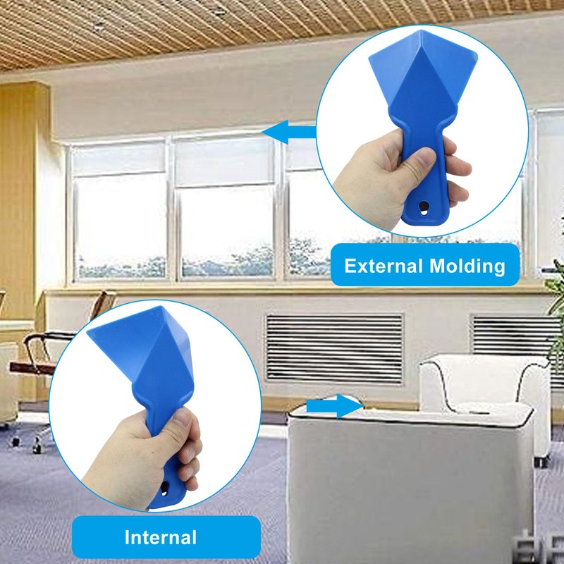 Moicstiy 4 Pcs Drywall Trowel Plastic Inside Corner Trowel Tool