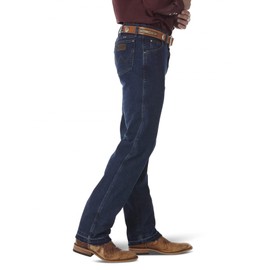 Wrangler mens Premium Performance Cowboy Cut Comfort Wicking Regular Fit Jeans, Midnight Rinse, 40W x 32L US