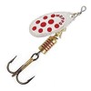 spinner mepps aglia red dots color silver N°1 x1