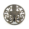 Cast Iron 12 inch Octopus Decorative Wall Mounted Hanging Garden