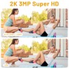 SURFOU 2K Security Camera Outdoor, 360° Pan-Tilt View, 3MP PTZ