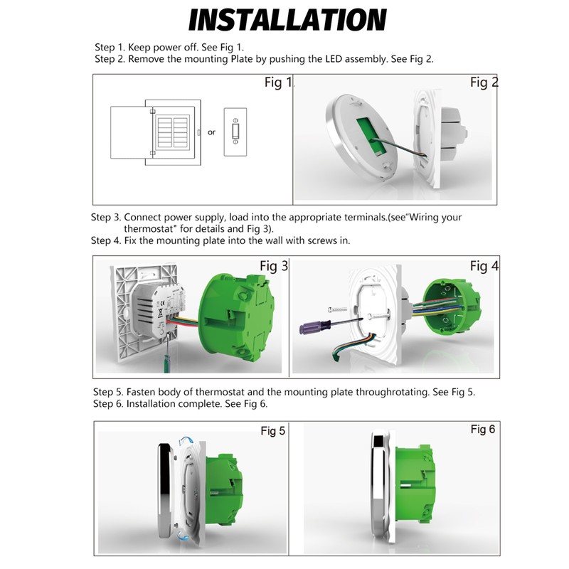Smart Thermostat 5A Digital Programmable Underfloor Heating Temperature Controller Digital