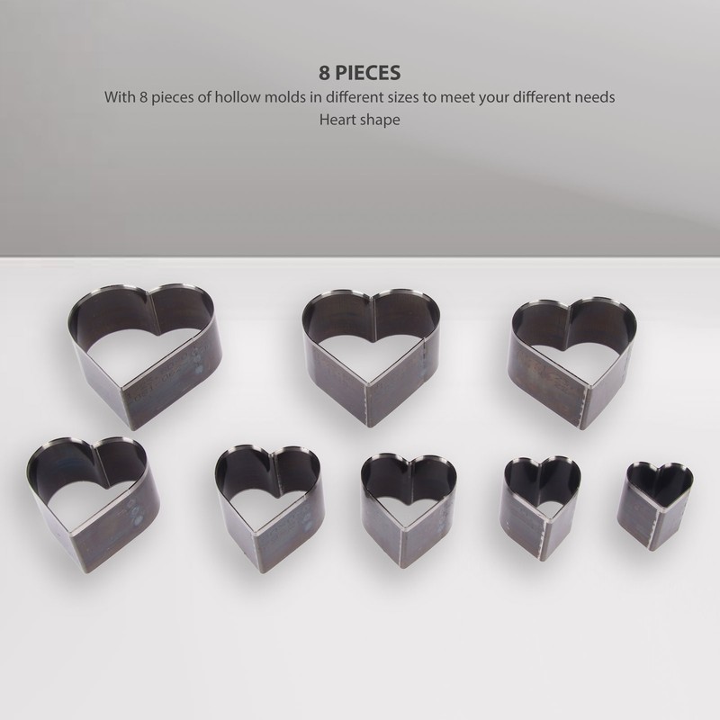 8pcs Leather Die Cutter Hollow Punching Tool High Carbon Steel