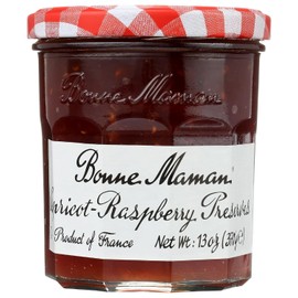 Bonne Maman 100% All-Natural Apricot Raspberry Preserves, 13 oz