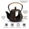Cast Iron Tea Pot - Honeycomb Pattern Tea Kettle with
