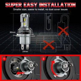 CHUSYYRAY For Toyota Tundra 2014-2019 faro LED alto/bajo haz + bombillas de luz de niebla