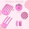 2Pcs Wind Shaping Styling Combs for Fluffy Bangs-2 Sizes(3/6 Teeth)