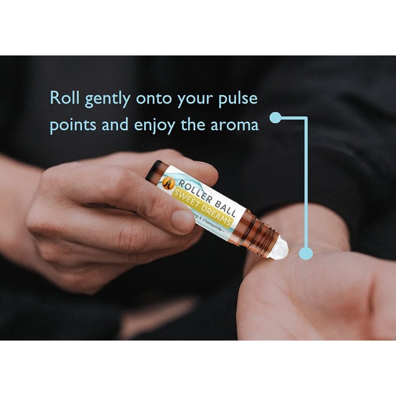 Lavender Essential Oil Aromatherapy Roll On, 3 x 10ml |