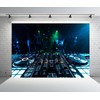 Loccor 8x6ft Fabric DJ Music Mixer Backdrop Professional DJ Mixer