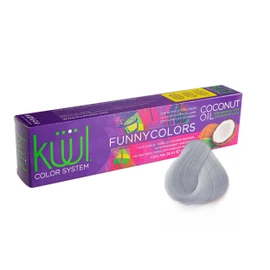KÜÜL - Color System Funny Colors Tinte Semipermanente Cabello Color Blanco Titanio 90ml, con Blanco Titanio, Filtro UV y Colágeno, Prolonga Intensidad del Color, Aporta Hidratación, Brillo y Sedosidad