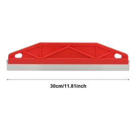 Paint Trim Guard 11.4inch Multi-Purpose Straight Edge Tool Paint Wallpaper Scraper Paint Guide Painter's Trim Guard Stainless Steel Trim Guide Blade is Perfect Size for Precision Painting(Red)