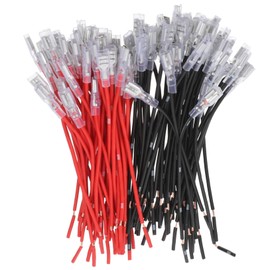 KOMBIUDA 94pcs Crimp Wire Connectors Assortment Kit for Automotive Electrical Applications Female Spade Terminals with Insulating Sleeves High Temperature Tolerance for Car Audio