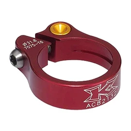 KCNC Bicycle Lightweight Seatpost Clamp Rhodolite Titanium Bolt 31.8MM Red