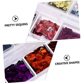 IWOWHERO Shiny Nail Sequins Unique Manicure Glitter for Nail Art Includes Each of for Parties and Celebrations