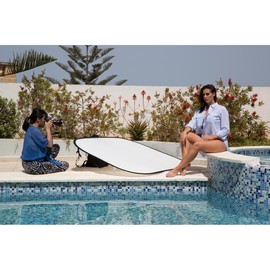 Lastolite LL LR7234 6 x 4 Feet Panelite Collapsible Reflector - Silver/Gold