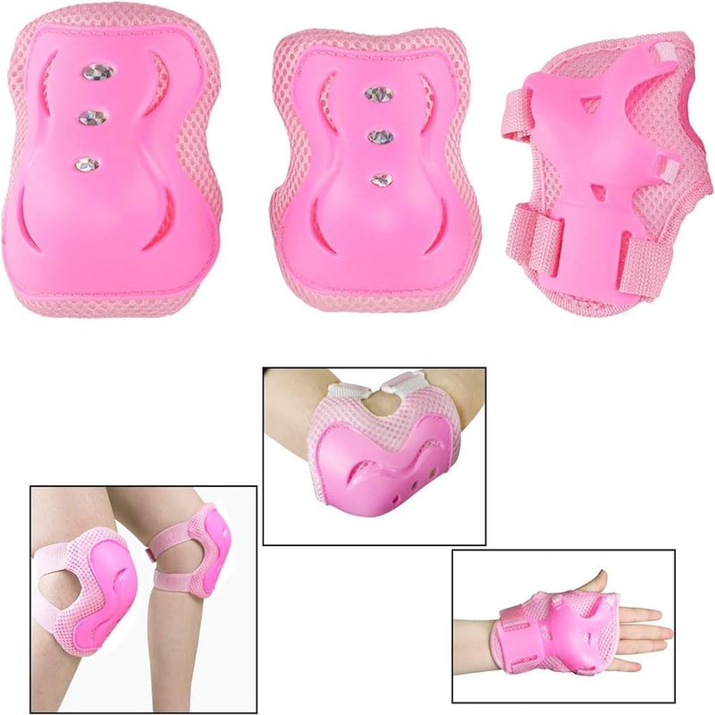 SensaBliss Bicycle Protector Kids Protective Gear Wrist Elbow Knee Set