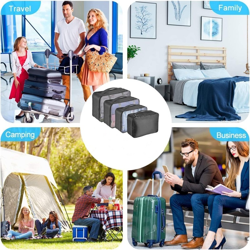Travel Pouch Set, Clothes Storage Bag, For Travel, Business Trips,