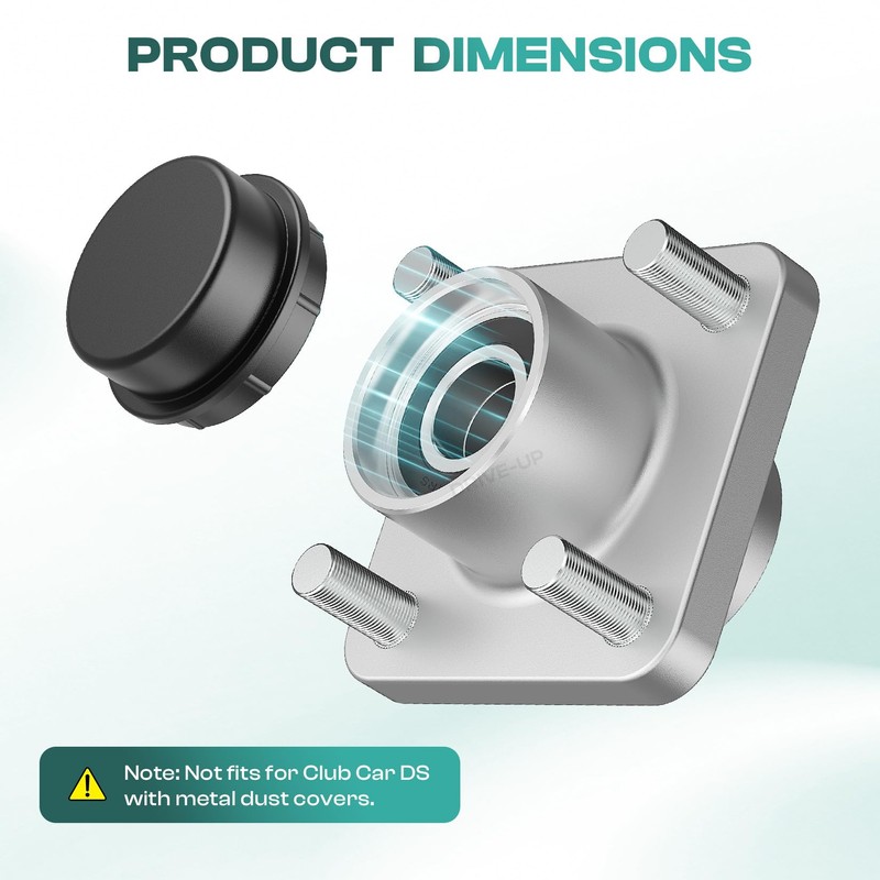 Drive-up Club Car Front Wheel Hub Assembly with Bearings for