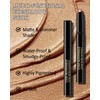 Pink Cream Waterproof Eyeshadow Stick, Long-Lasting Buildable Glitter Eye shadow,