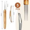 KACOLA Dreadlock Crochet Hook for Hair, Loc Needle for Dreads,
