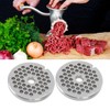 2pcs Meat Grinder Plate Professional Replaceable Efficient Safe Stainless Steel