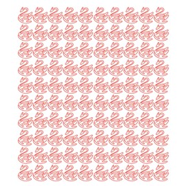 100pcs Swan Shape Paper Clips Plating Process Portable Cute Metallic Paper Clips for Home School