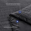 HYMOKEGE HYMOKEGE Dark Grey Duvet Cover Queen Size, Ultra Soft