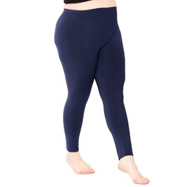 Women's Full Length Leggings Navy Blue 6X