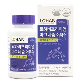 Hanmi Corporation Lohave Premium Magnesium EX 120 tablets, 1 piece / 한미양행 로하비 프리미엄 마그네슘 이엑스 120정, 1개