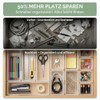 12-Piece Drawer Organiser Set - Modular Organiser System for Kitchen,