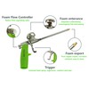 ToolSpace Universal Foam Gun for Application with Precision Dosage Aluminium