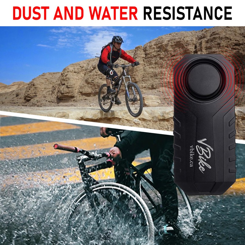 vBike Anti-Theft Alarm System,for eBike, Bike, Motorcycle, and Trailer Wireless