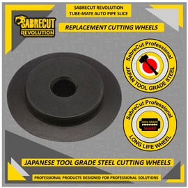 2 x SabreCut APSCWC01_2 Replacement Cutting Wheels for Automatic Pipe Cutters Compatible with APSC15 and APSC22 - Longlife SKS-3 High Chrome Tool Steel Blades for Smooth Accurate Cuts