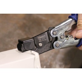 MIDWEST Gutter End Cap Crimper - End-Cap to Gutter Tempered Steel Crimper with Adjustable Throat Depth & Heavy Duty Steel - MW-ECC