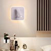 AIRTWESD USB Charging Port Wall Wash Light White Bed LED