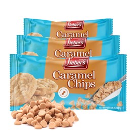 Lieber's Real Caramel Chips| Baking Chips | Certified Kosher for Cookies, Cakes, Muffins and More! 9 Oz Pack Of 3