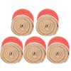 5Pcs Burlap Ribbon Lace Linen Roll Jute Belt DIY Hand