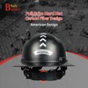SAFEBUILDER Full Brim Carbon Fiber Pattern Hard Hat, Adjustable and