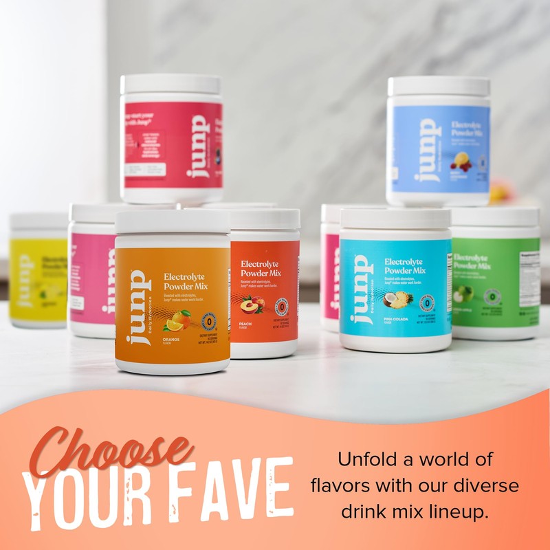 JUNP Electrolytes Powder No Sugar No Carbs, Orchard Fresh Juicy